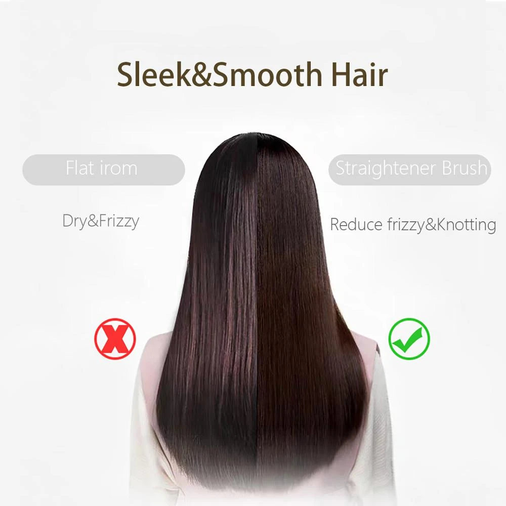 Ionic Straightening Comb and Curling Iron Combo