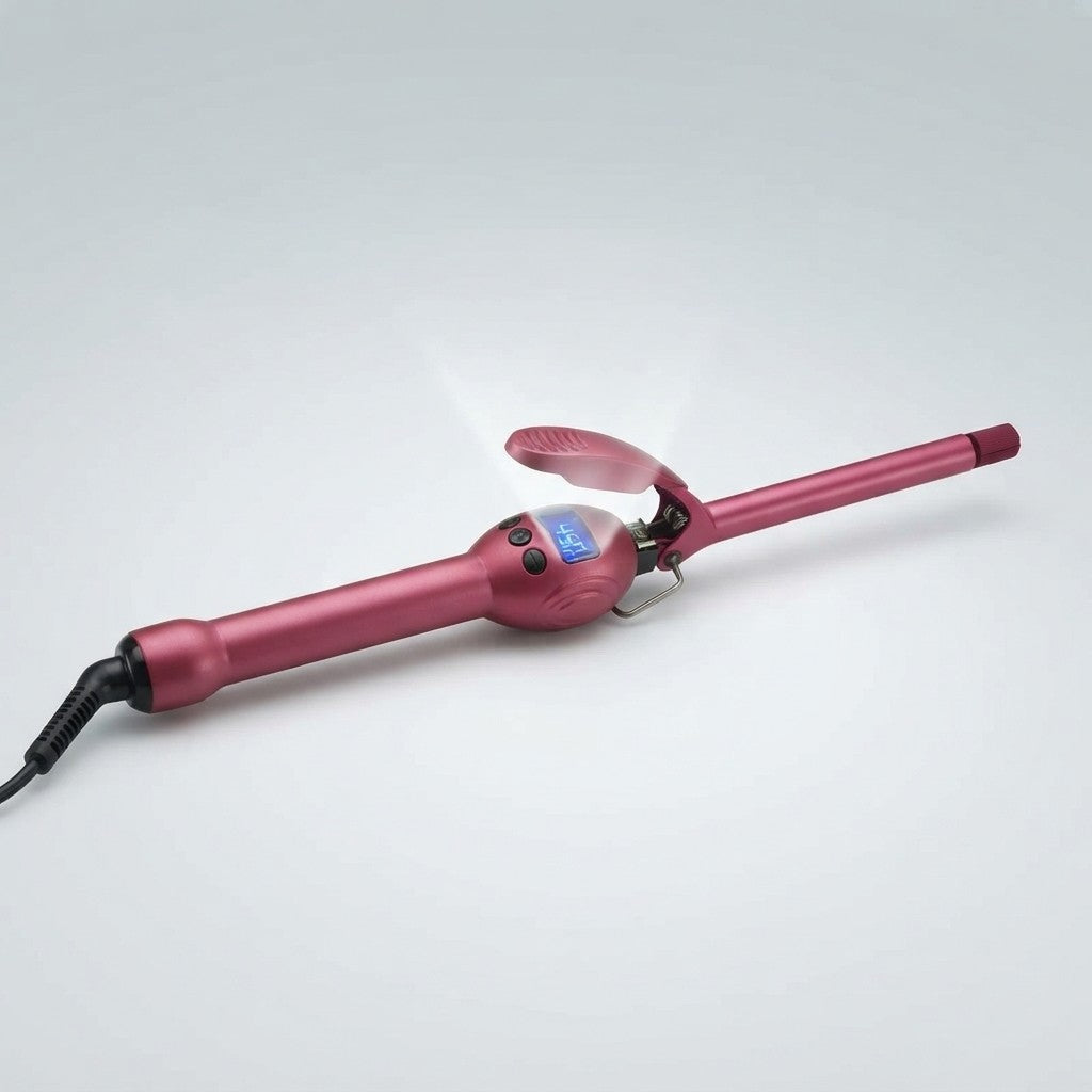 Professional 9mm Curling Iron with LCD Display