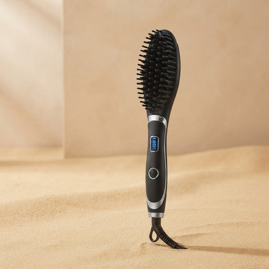 Ionic Straightening Comb and Curling Iron Combo